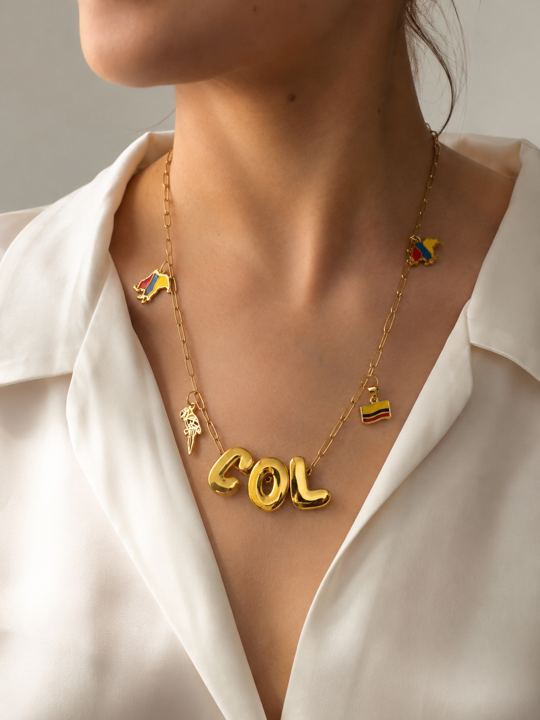 Monaco collar dijes COL 🇨🇴