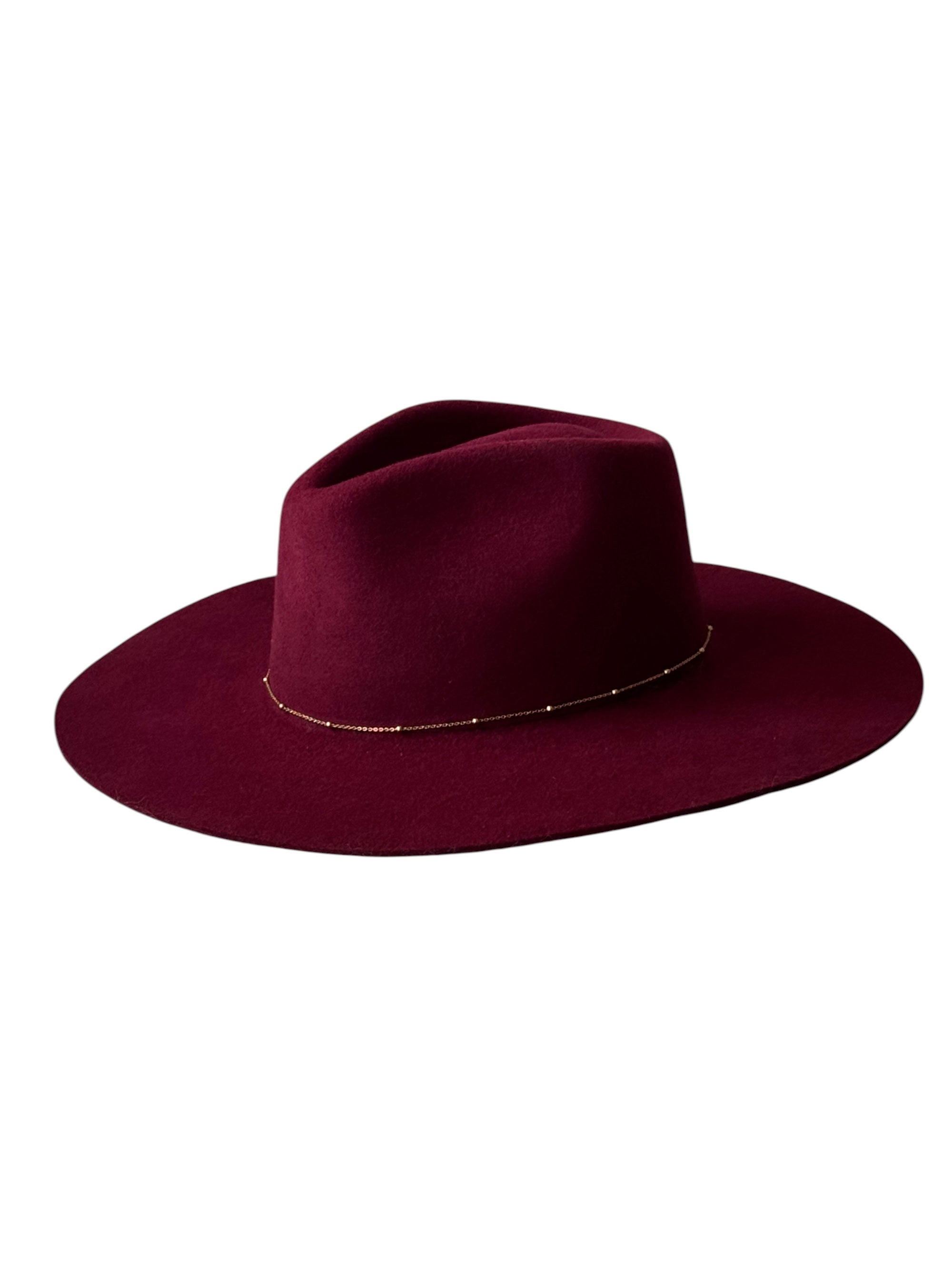 Fedora Burgundy cadena puntos