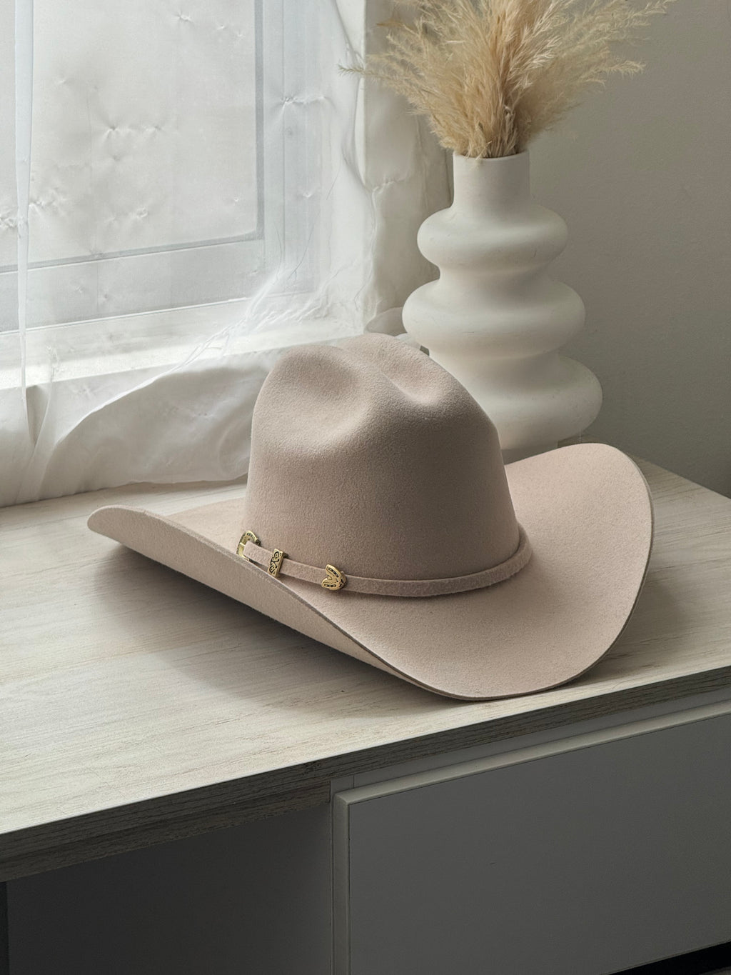 Borsalino fieltro crema