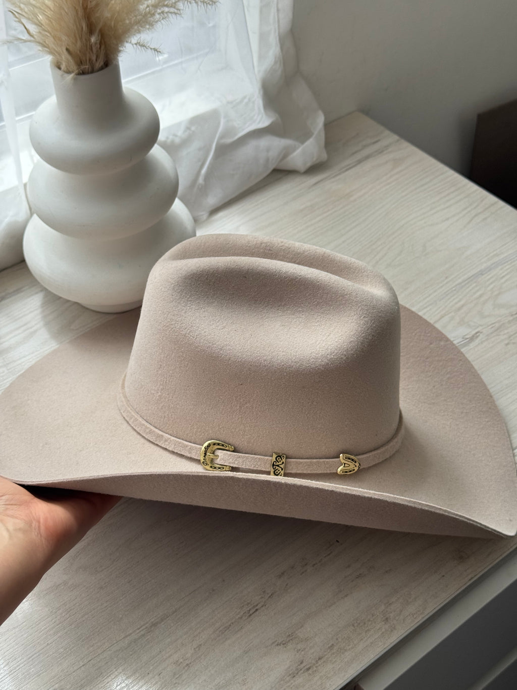 Borsalino fieltro crema