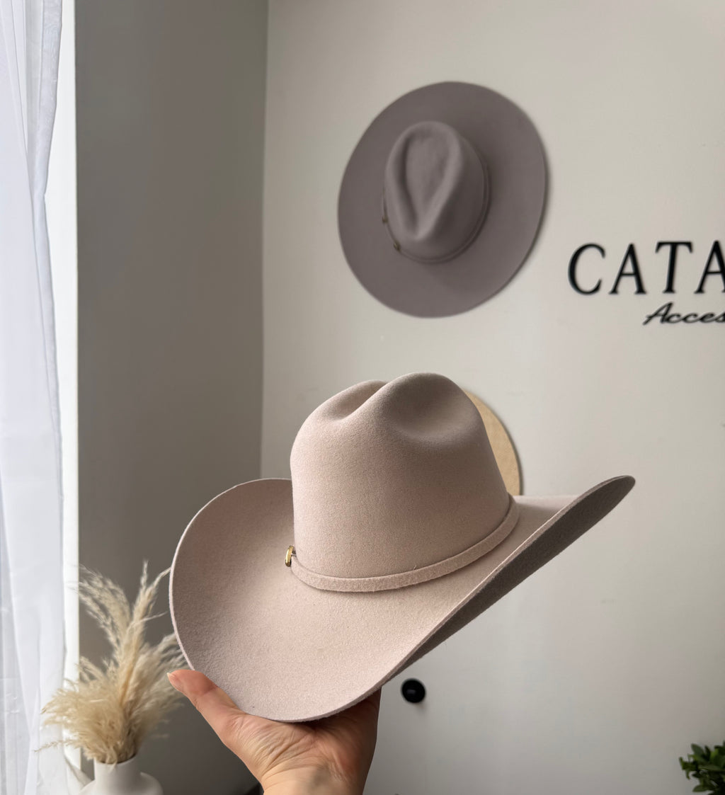 Borsalino fieltro crema
