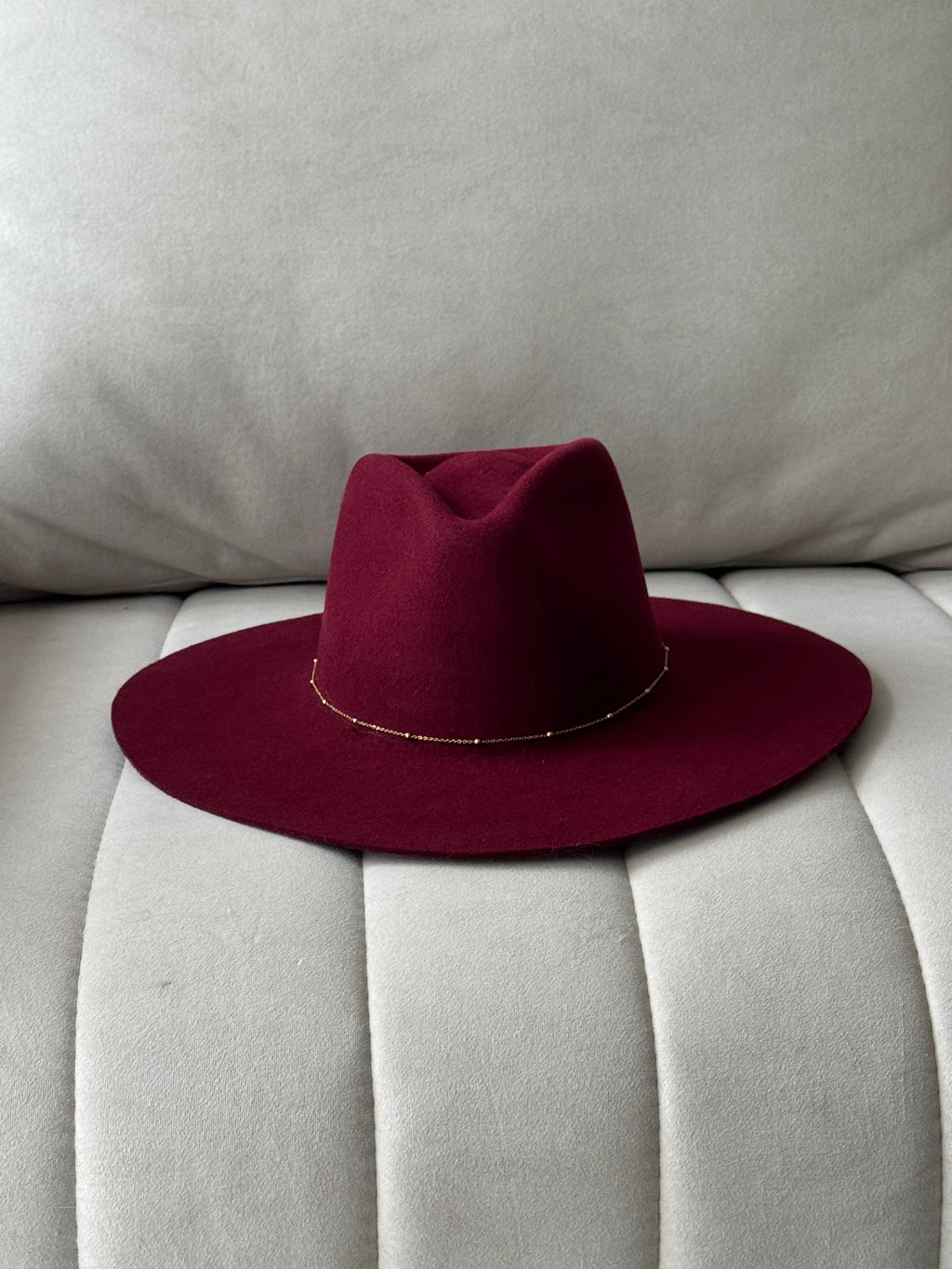 Fedora Burgundy cadena puntos